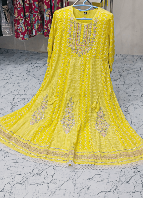 Embroidered Anarkali Frock