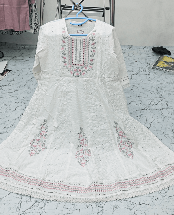 Embroidered Frock with Mirror Work
