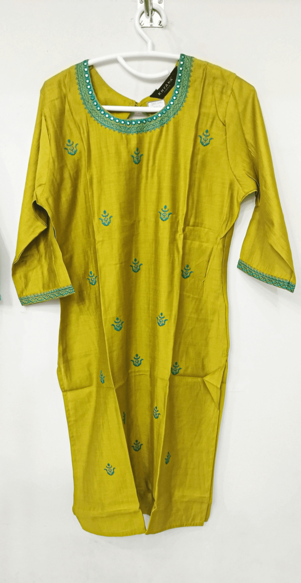 Embroidered Kurti with Mirror Work