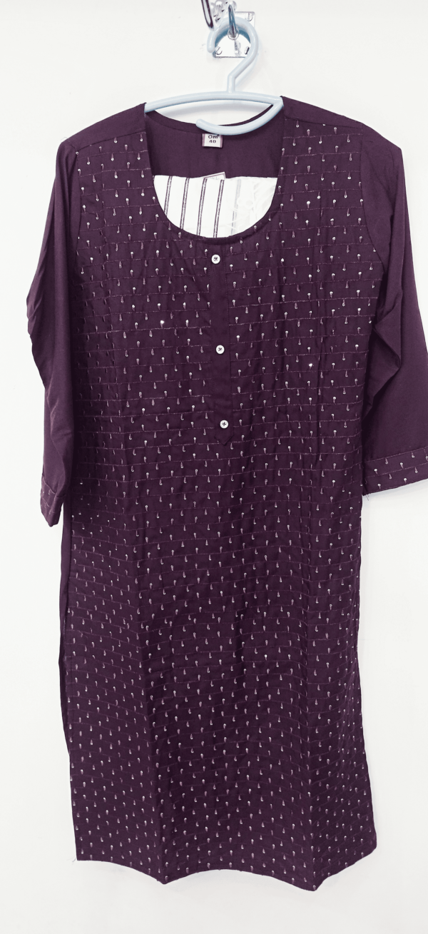 Embroidered Cotton Kurti