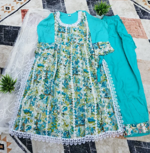 Frock Bottom & Dupatta