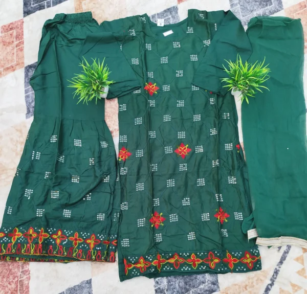 Sharara, Kurti & Dupatta