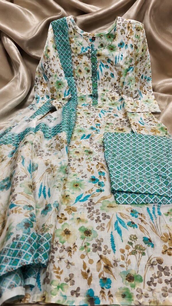 Chanderi Fabric | 3pc Ladies Suit – Design 147 | Stitched | Kohinoor Shop