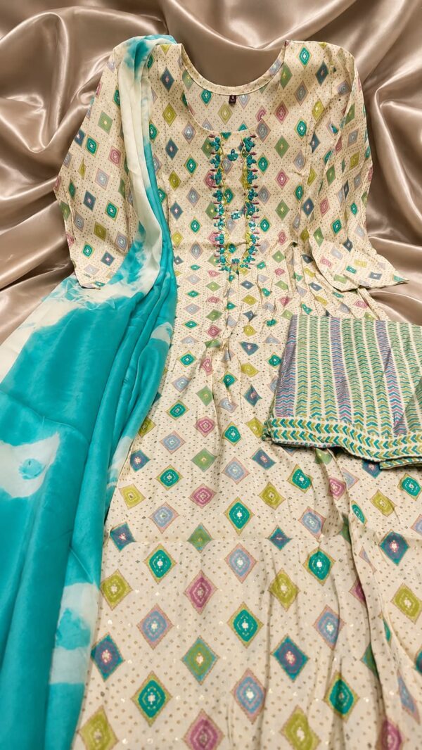 Chanderi Fabric | 3pc Ladies Suit – Design 151 | Stitched | Kohinoor Shop