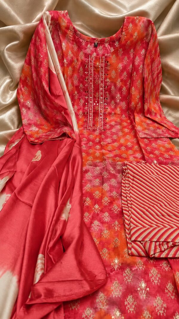 Chanderi Fabric | 3pc Ladies Suit – Design 153 | Stitched | Kohinoor Shop