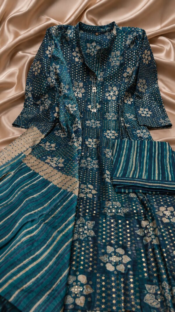 Chanderi Fabric | 3pc Ladies Suit – Design 154 | Stitched | Kohinoor Shop