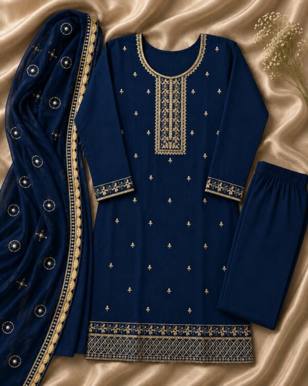 Embroidery Work Ladies Suit – Design 062 | Stitched | Kohinoor Shop
