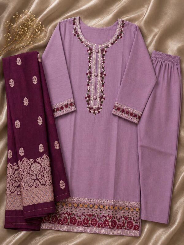 Embroidery Work Ladies Suit – Design 067 | Stitched | Kohinoor Shop