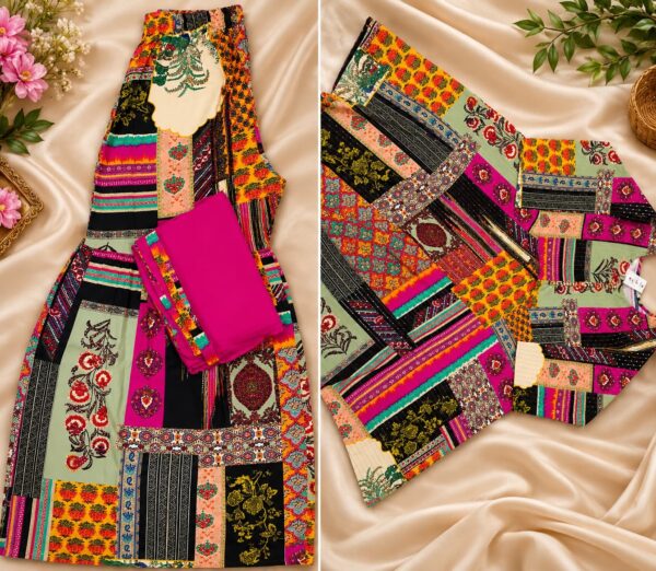 Embroidery Work Ladies Suit – Design 123 | Stitched | Kohinoor Shop