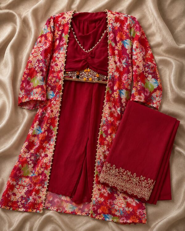 Sharara Shrug Set – Design 125 | Stitched | Kohinoor Shop
